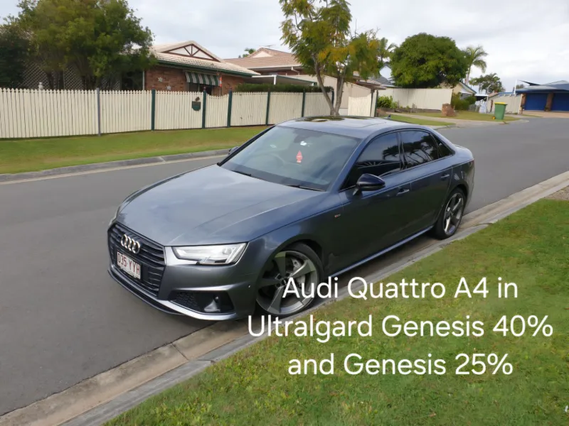Ceramic window tint on Audi A4 in Cleveland QLD