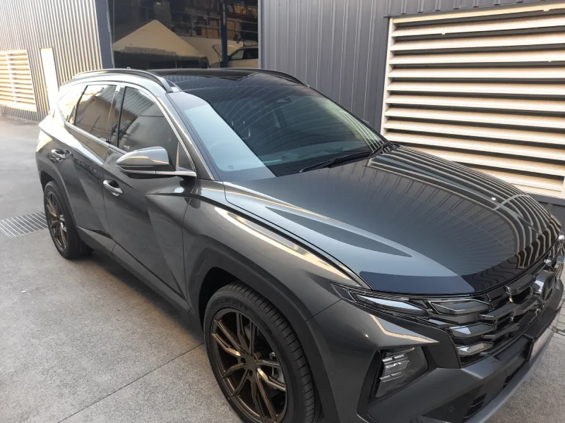 Ceramic window tint on a Hyundai in Manly QLD