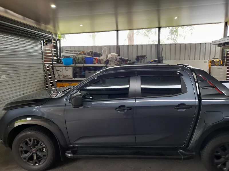Ceramic window tint on pickup in Wynnum
