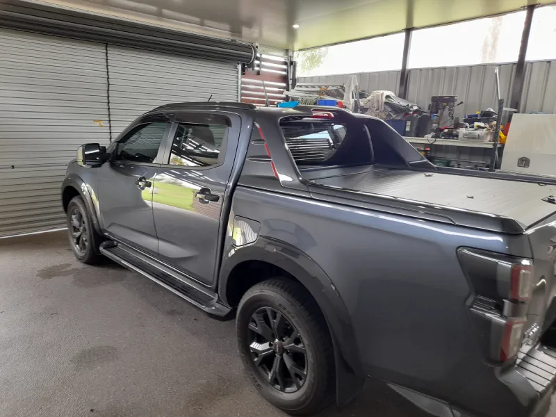 Ceramic window tint on pickup truck in Wynnum