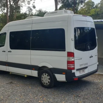 Ceramic window tint on sprintervan in Ormiston